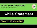 Java Class 12 while Statement Unit 3 Information Technology IT Code 802 Programming
