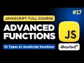 Beginner to Pro All JavaScript Function Types Explained in Telugu