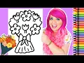 Coloring a Bouquet of Flowers Spring Coloring Page Crayola Crayons