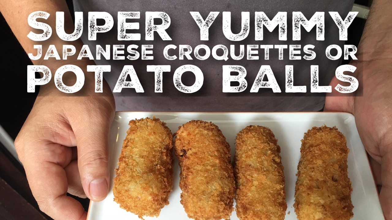 Super Easy Japanese Korokke (Potato & Meat Croquette)  Super Yummy Fried Potato Ball Recipe