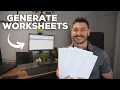 Generate Unlimited Math Questions Worksheets Instantly with WolframAlpha
