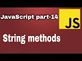 JS part 14 - String String methods