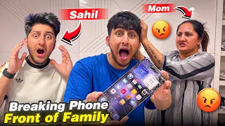 Breaking My Iphone In Front Of My Family😭[Vlog-4]