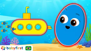 Aprenda Formas com Submarino, Envelope e Mais! | Desenhos Educativos para Crianças | BabyFirst TV