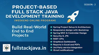 Project based Full Stack Java Development Training - Session 2 Free