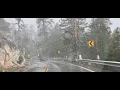 Rain Changed to SNOW in Big Bear CA Cruising Around the Lake During Transition 2026