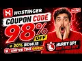 Hostinger Coupon Code 2026 LIMITED OFFER Hostinger Discount Code Hostinger Promo Code LATEST