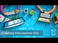 Creating Discussions in D2L Brightspace