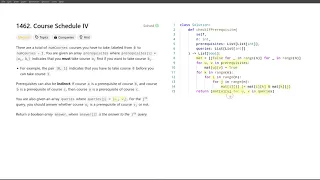 January 27 2025 LeetCode daily 1462 Course Schedule IV - Python solution explained