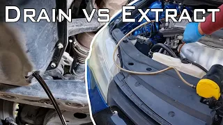 Don t change engine oil like this Drain oil vs Suction to change Toyota Camry Engine OIL