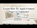How to apply contact paper in 3 minutes tips for the corners