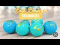 BATH BOMBS For BEGINNERS A Step-by-Step Tutorial Easy Recipe