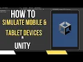 How to Add Mobile Tablet Views to Unity