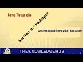 JAVA 9 3 ACCESS MODIFIERS WITH PACKAGES PACKAGES JAVA TUTORIOLS