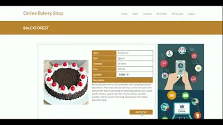 Python Django And MySQL Project on Online Bakery Shop