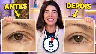 ADEUS Olhar Cansado! A Técnica Caseira Que Levanta As Pálpebras em 5 Minutos!