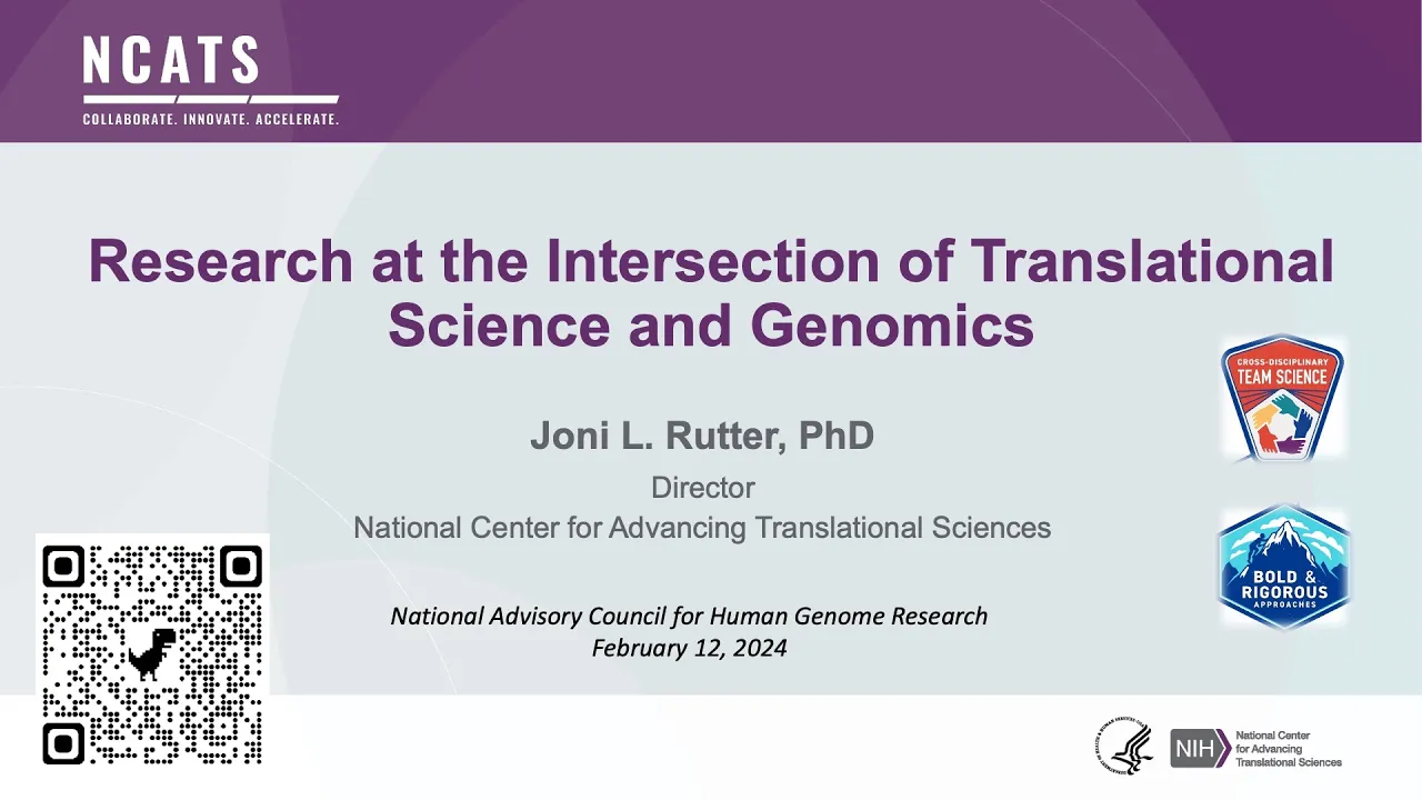 Research at the Intersection of Translational Science and Genomics - Joni Rutter