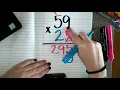 Fifth Grade Math - Standard Algorithm 25 x 59