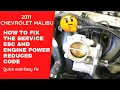 2011 Chevrolet Malibu how to fix service ESC and loss of power