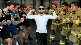 Retos físicos Sabino Go Golden y Yoiker vs bomberos 