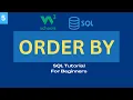 SQL Tutorial for Beginners - 2024 ORDER BY W3 Schools SQL Certification