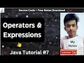 Java Tutorial Operators Types of Operators Expressions in Java Hindi 2023