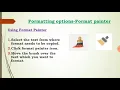 Fun with text processing - formatting option for GRADE 3 ICT