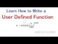 User Defined Function Example for Temperature Variable Thermal Conductivity of Gas Ansys Fluent