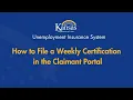 How to File a Weekly Certification