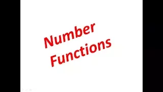 How to use Number Functions in Oracle