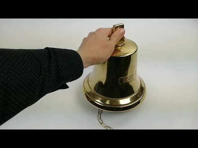 Видео-обзор Колокол сувенирный '1843', d 21 см, цвет золото
