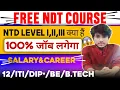 Non-Destructive Testing NDT Career Guide Free NDT Level I II III Courses Salary Insights