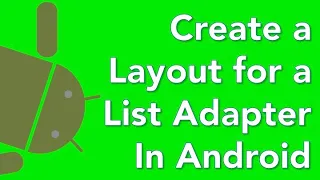 Java Android Custom list adapter 02 layout