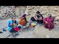 Nomadic Life in the Mountains|Bringing Firewood, Baking Traditional Bread \u0026 Installing an Oil Heater
