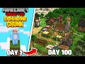 Download Lagu I Survived 100 Days on a 1x1 EXPANDING CHUNK in Minecraft Hardcore