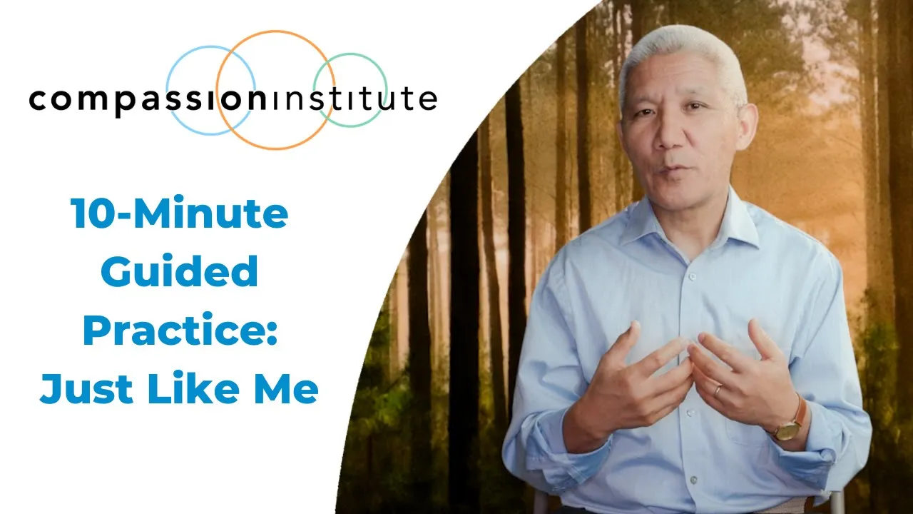 YouTube preview: Thupten Jinpa, Ph.D. — Guided Practice | 10-Minute Common Humanity Meditation - Just Like Me with Thupten Jinpa, Ph.D.