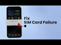 How to Fix No SIM Card or SIM Card Failure on iPhone