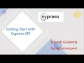 Cypress Beginner API Part 1 Getting start with Cypress