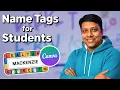 How to MAKE Name Tag In Canva Step-By-Step No Design Skill Needed