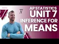 AP Statistics Full OLD Unit 7 Summary - Inference for Means