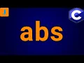 Absolute Value Function abs C Programming Tutorial