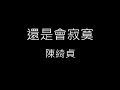 【還是會寂寞 Lonely without you】陳綺貞 Cheer Chen《歌詞》