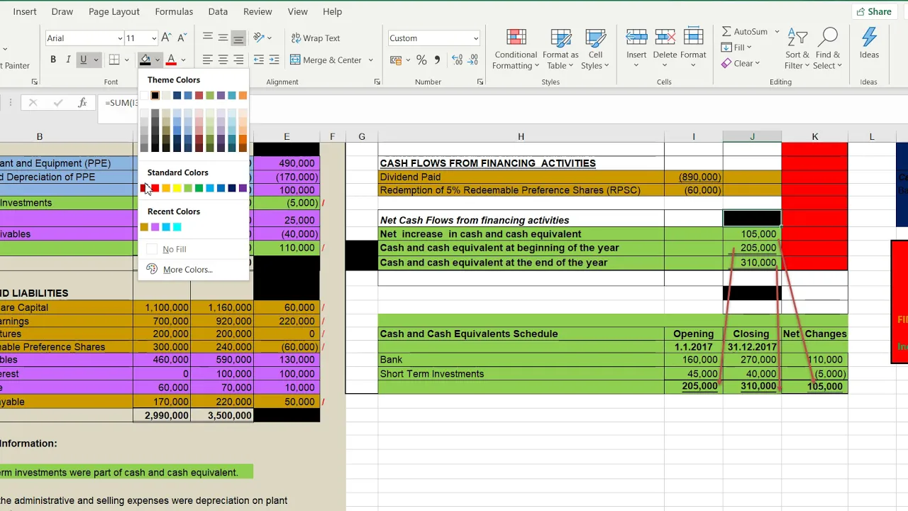 Cash Flow Statement Direct Method: Step-by-Step Tutorial (Part 2 of 2)