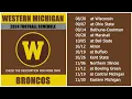 2024 Western Michigan Broncos Football Schedule