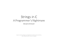 2 5 Strings in C
