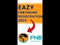 FNB Online Banking Registration on Mobile