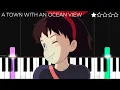 Download Lagu Kiki’s Delivery Service - A Town With An Ocean View | EASY Piano Tutorial