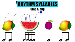 musical fruits rhythm syllables clap along