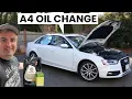 Audi A4 Oil Change B8 B8 5 2009 - 2016