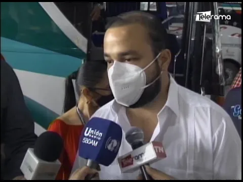 Operativo en terminal terrestre para verificar las medidas de bioseguridad